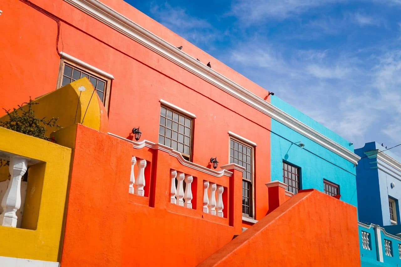 Colourful houses in the Bo-Kaap, Cape Town