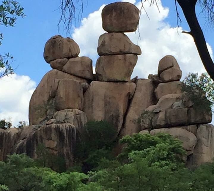 Balancing granite boulders in the Matobo Hills, Zimbabwe